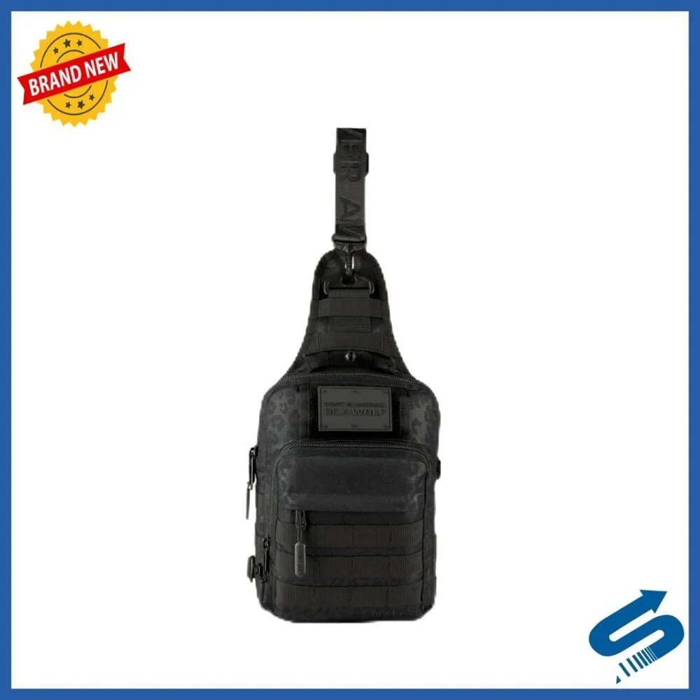 9L Tactical Sling Bag with Molle Pockets for Hiking Travel Work EDC